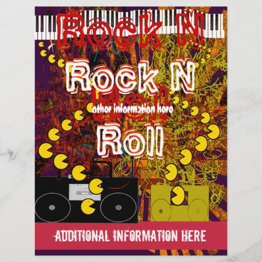 Rock N Roll Flyer 80s Jam (Achterkant)