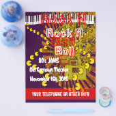 Rock N Roll Flyer 80s Jam (Enkel)
