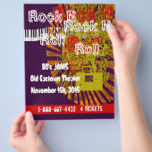 Rock N Roll Flyer 80s Jam (Hand)