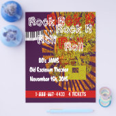 Rock N Roll Flyer 80s Jam (Enkel)