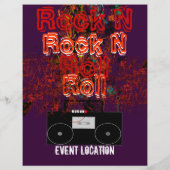 Rock N Roll Flyer 80s Jam (Achterkant)