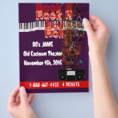 Rock N Roll Flyer 80s Jam (Hand)