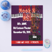 Rock N Roll Flyer 80s Jam (Enkel)