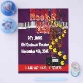 Rock N Roll Flyer 80s Jamsessie (Enkel)