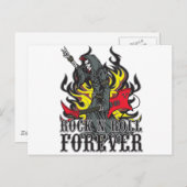 Rock N Roll Forever Briefkaart (Voorkant / Achterkant)