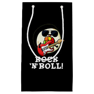 Rock n Roll Funny Sushi Roll Pun Dark BG Klein Cadeauzakje
