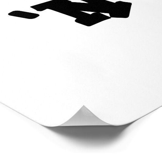 Rock n Roll Funny Sushi Roll Pun Poster (Hoek)