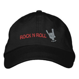ROCK N ROLL Geborduurde Hoed Pet