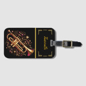 Rock-'n-roll-geïnspireerd Bagagelabel (Voorkant (horizontaal))