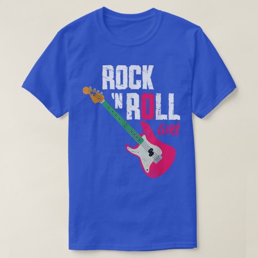 Rock N Roll Girl Guitar 2771 T-shirt (Design voorkant)