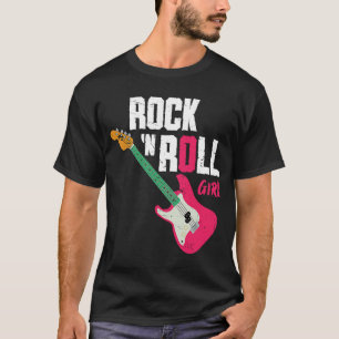 Rock N Roll Girl Guitar T-shirt