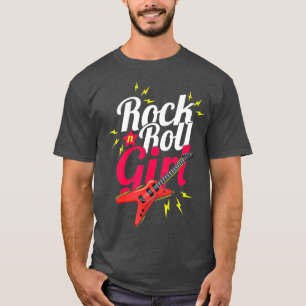 Rock N Roll Girl Guitarist Bassimusicus Women T-shirt