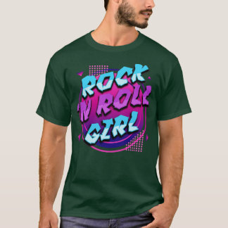 Rock N Roll Girl RockMusic Lover voor Rocker Girls T-shirt