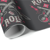 Rock n Roll Gitaar Cadeaupapier (Rol Hoek)