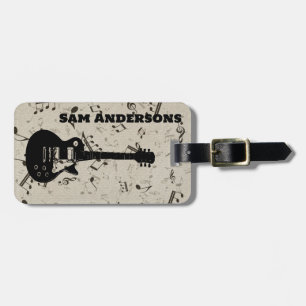 Rock-'n-Roll Gitaar Geluidsgolf Bagage Label