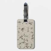 Rock-'n-Roll Gitaar Geluidsgolf Bagage Label (Achterkant verticaal)