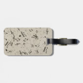 Rock-'n-Roll Gitaar Geluidsgolf Bagage Label (Achterkant horizontaal)