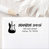 Rock-'n-roll gitaar Verjaardag retour adres Etiket (Insitu)