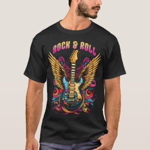 Rock n Roll gitaar vleugels T-shirt