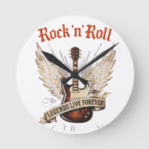 Rock n roll gitaarlegendes leven voor altijd klok