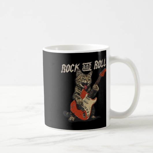 Rock-'n-roll-gitarist Cat Rock Koffiemok (Rechts)