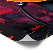 Rock-'n-roll gitarist poster (Hoek)