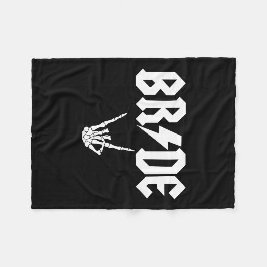 Rock N Roll Gothic Halloween vrijgezellenfeest Fleece Deken (Voorkant (Horizontaal))