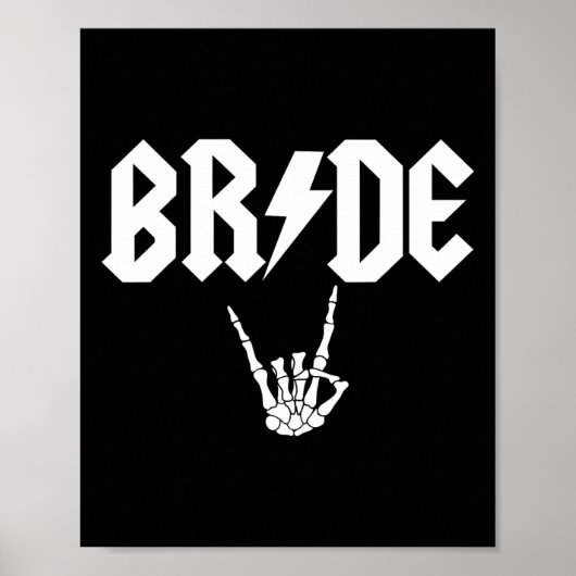 Rock N Roll Gothic Halloween vrijgezellenfeest Poster (Voorkant)