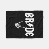Rock N Roll Gotische Halloween Bachelorette Party Fleece Deken (Voorkant (Horizontaal))