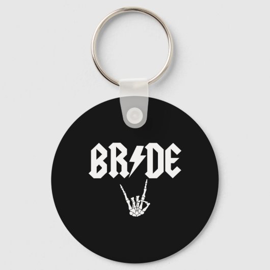 Rock N Roll Gotische Halloween Bachelorette Party Sleutelhanger (Voorkant)