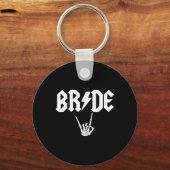Rock N Roll Gotische Halloween Bachelorette Party Sleutelhanger (Voorkant)