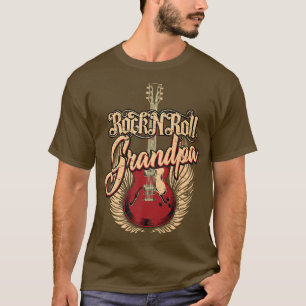 Rock n Roll Grandpa Guitar Player1081 T-shirt