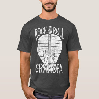 Rock n Roll Grandpa  Guitar Player Gift T-shirt