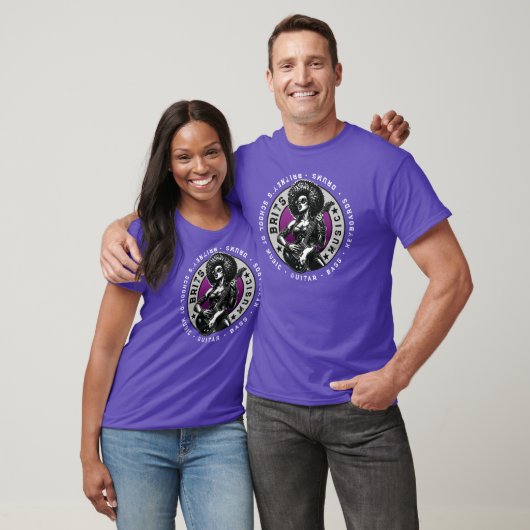 Rock 'n' Roll Graphic - Vrouw Music School Design T-shirt (Unisex)