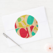 Rock n Roll grunge stickers blad (Envelop)