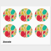 Rock n Roll grunge stickers blad (Vel)