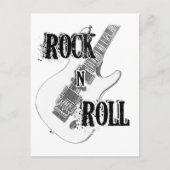 rock n roll guitar briefkaart (Voorkant)