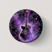 Rock N Roll Guitar Button - Hot Rock Music (Voorkant)