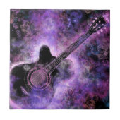 Rock N Roll Guitar Music Ceramic Tile Painting Tegeltje (Voorkant)