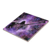 Rock N Roll Guitar Music Ceramic Tile Painting Tegeltje (Zijkant)