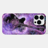 Rock n Roll Guitar Paars I Love Music iPhone Hoesje (Achterkant horizontaal)