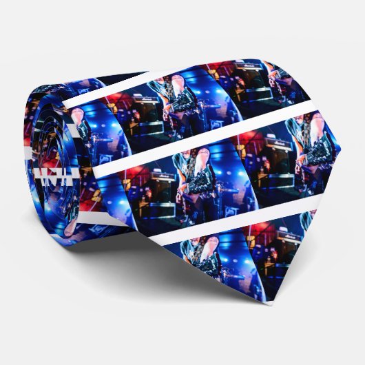 Rock 'n' Roll Guitar Stropdas (Opgerold)