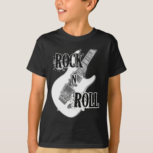 rock n roll guitar t-shirt (Voorkant)