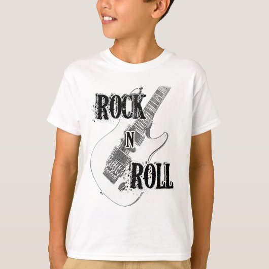 rock n roll guitar t-shirt (Voorkant)