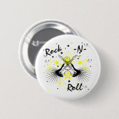 Rock n Roll Guitars Ronde Button 5,7 Cm (Voorkant /achterkant)