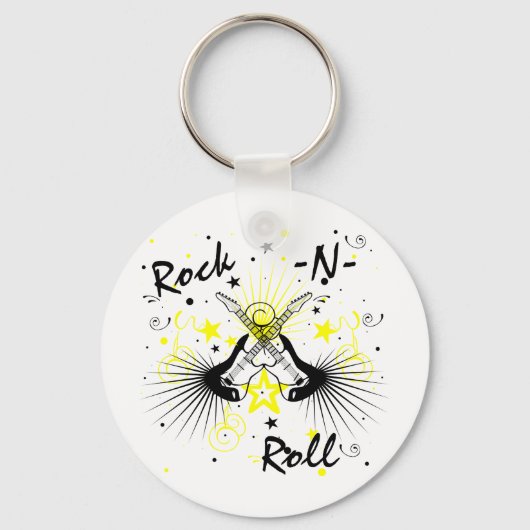 Rock n Roll Guitars Sleutelhanger (Voorkant)