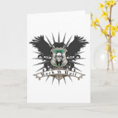 Rock n Roll Heraldry Kaart (Gele Bloem)