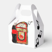 Rock n' Roll Jukebox Birthday Party Bedankdoosjes (Achterkant)