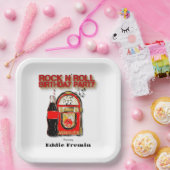 Rock n' Roll Jukebox Birthday Party Papieren Bordje (Feest)