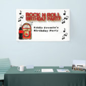Rock n' Roll Jukebox Birthday Party Spandoek (Beurs)